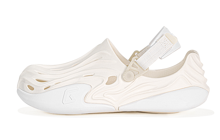 GOTO Nebula Clogs Unisex Iridescent White