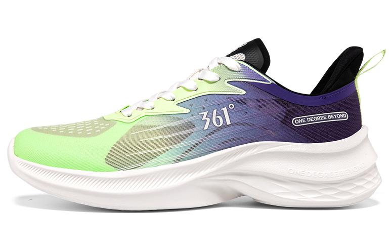 361° Mesh Slip Resistant, Abrasion Resistant, Breathable Low top Running Shoes Men’s Green Purple