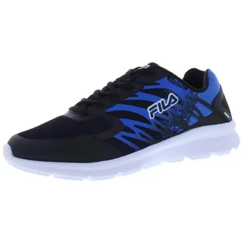 FILA MEMORY FINITION 7 Comfortable Low top Casual Running Shoes Men's Black Blue