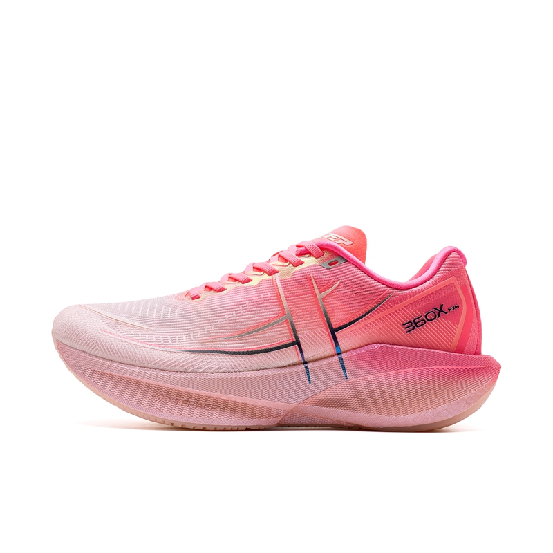 XTEP 360X 2.0 Running Shoes Women’s Low Top Cherry Blossom Pink/Fluorescent Charm Red