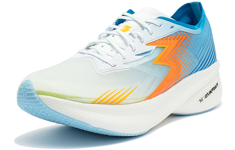 361° Flame ST Bougainvillea Cushioning Abrasion Resistant Breathable Low top Running Shoes Men’s White Blue