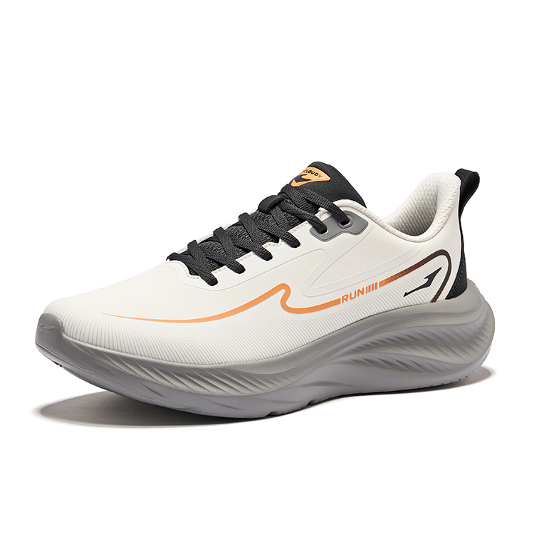 Erke Cushioning Rebound Cushioning Rebound Low top Casual Running Shoes Men’s Microcrystal White Black Land
