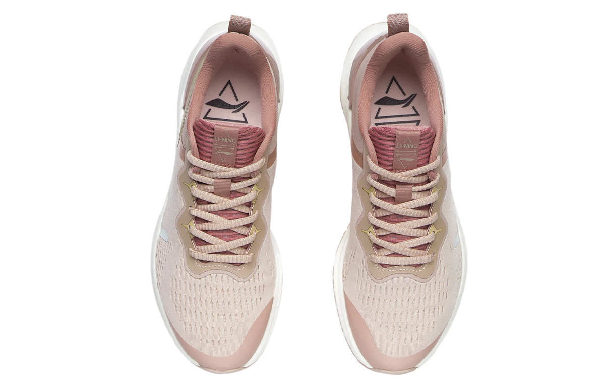 Li Ning YueYing Essential Reflective Cushioning Low top Running Shoes Women’s Peach Orange Pink