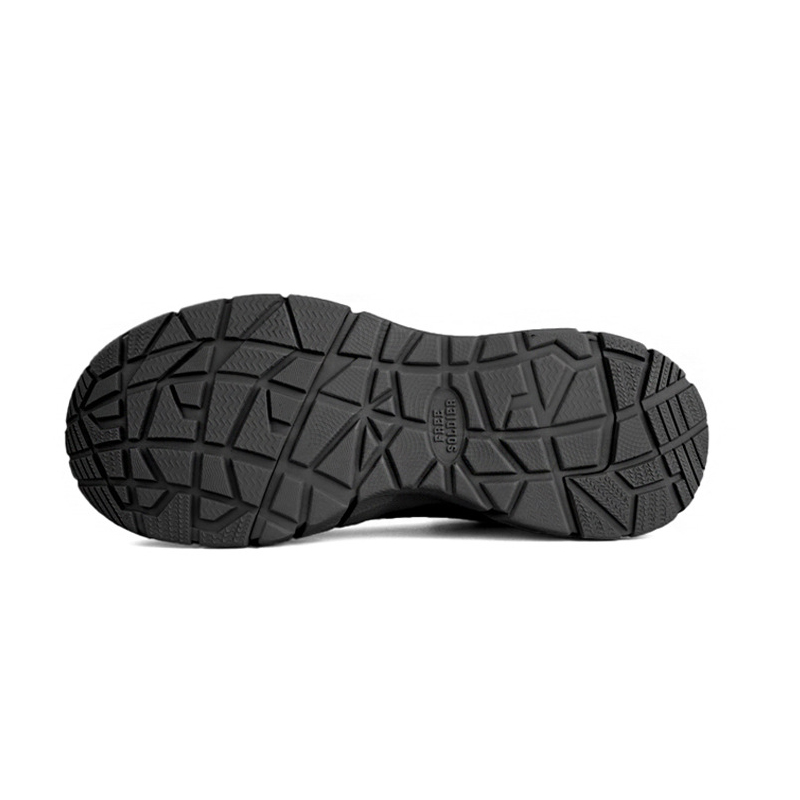 FFREE SOLDIER Abrasion Resistant Slip Resistant Mid top Outdoor Shoes Men’s Black