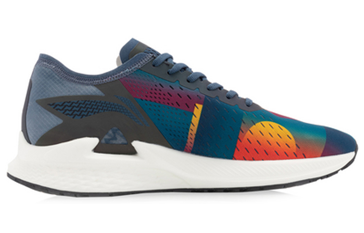 Li Ning Cushioning Support Rebound Low top Running Shoes Men’s Deep Duck Aqua Blue