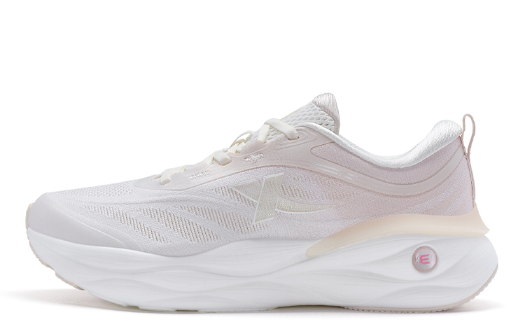 XTEP Cloud Wing 2.0 Comfortable Cushioning Slip Resistant Low top Casual Running Shoes Women’s Sail White Pure Pink