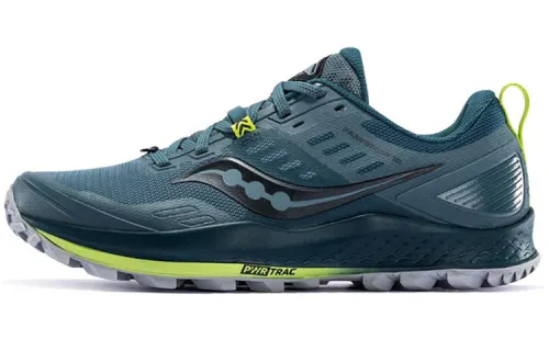 Saucony PEREGRINE 10 Peregrine Falcon Running Shoes Men's Low Top Dark Blue Gray