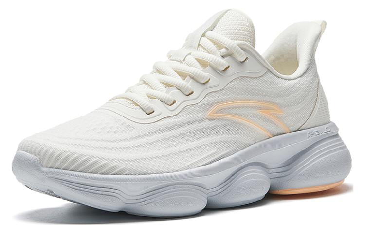 Anta Comfortable Round Toe Slip Resistant Cushioning Slip Resistant Cushioning Low top Running Shoes Women’s White