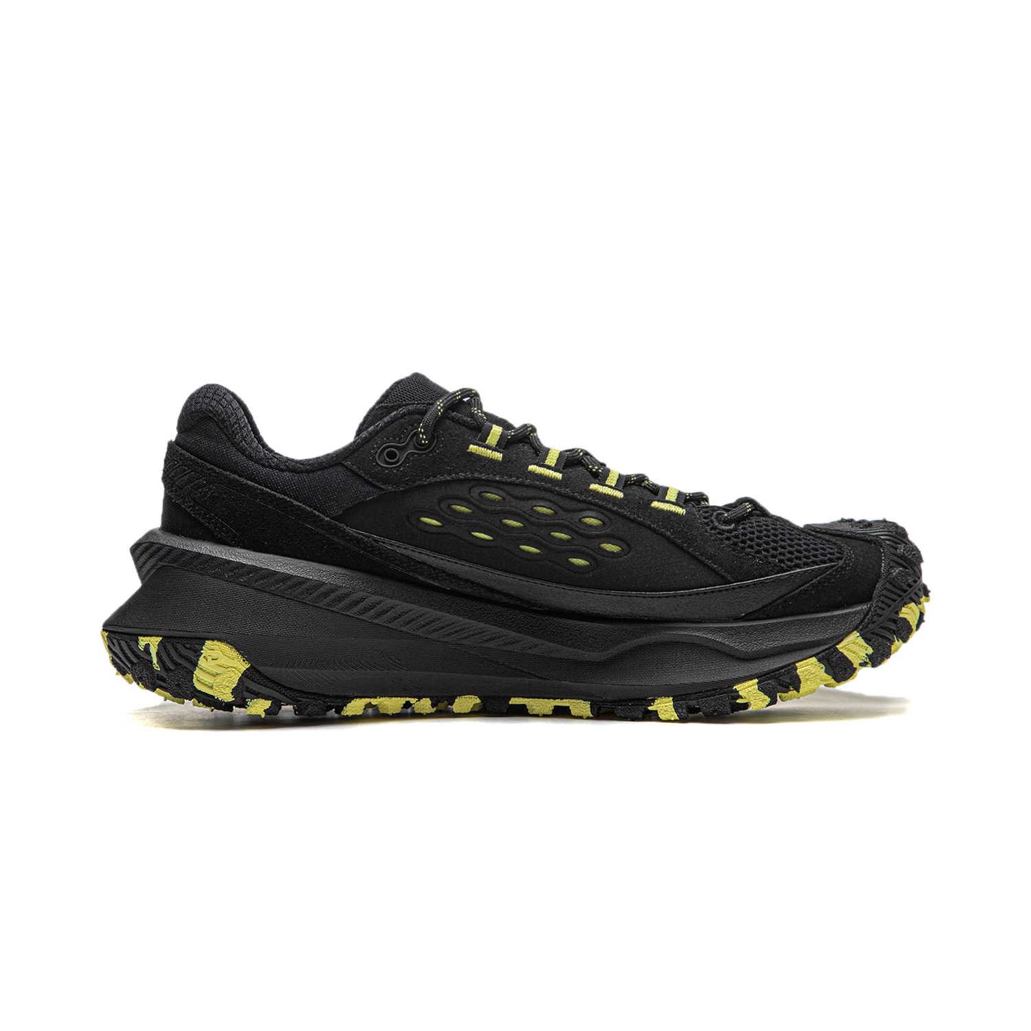Li Ning Abrasion Resistant Low top Running Shoes Unisex Black