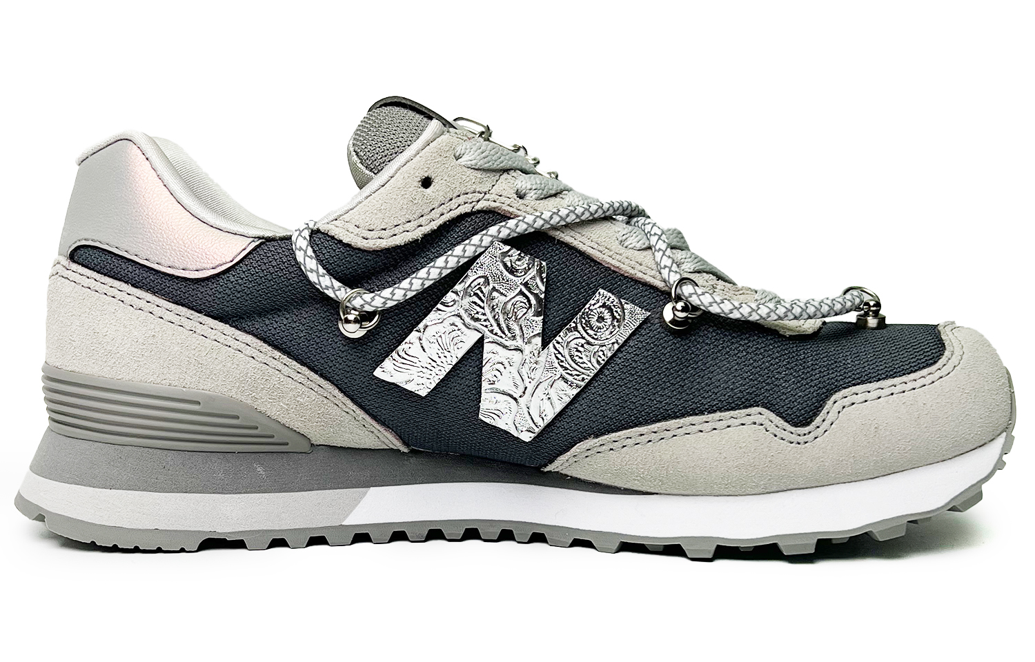 New Balance NB 515 Cushioning Slip Resistant Abrasion Resistant Breathable Low top Running Shoes Women’s Gray Silver