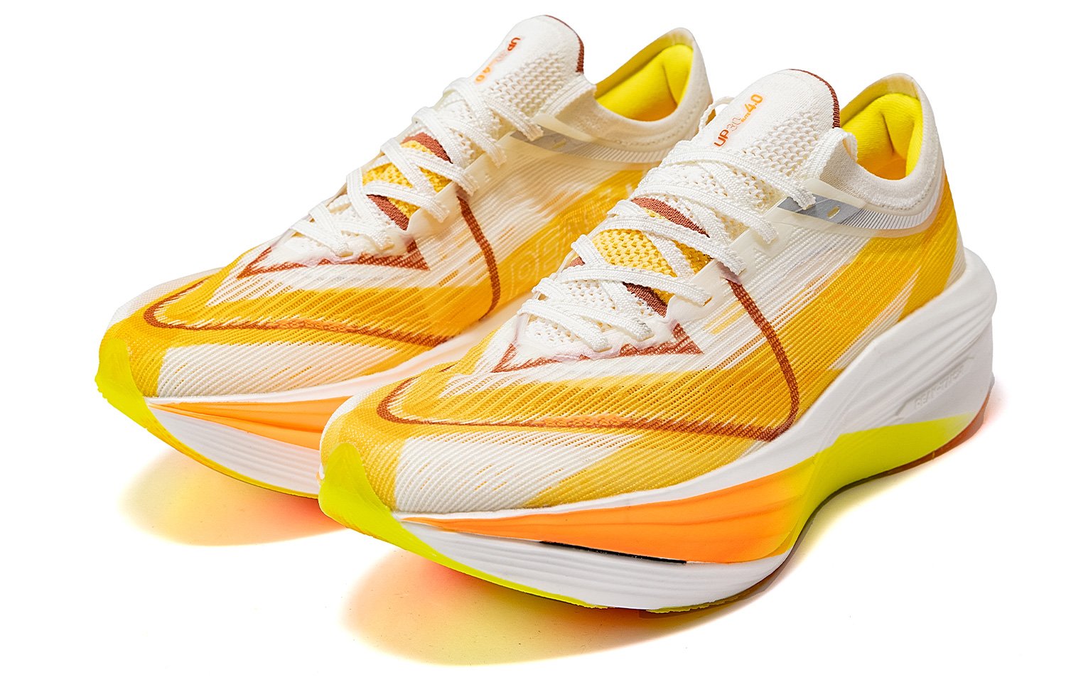 PEAK Taichi UP30 4.0ELITE Running Shoes Men’s Low Top Super Light White Yellow