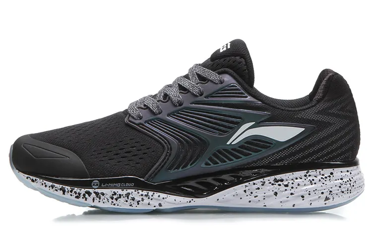 Li Ning Cloud 4 Textile, TPU Cushioning Slip Resistant Abrasion Resistant Breathable Lightweight Low top Running Shoes