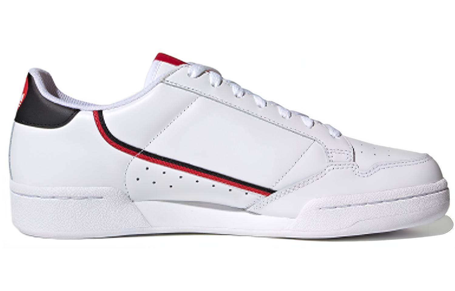Кеды adidas originals Continental 80 (бело-красно-черные) — Белый / красный / чёрный — фото 2