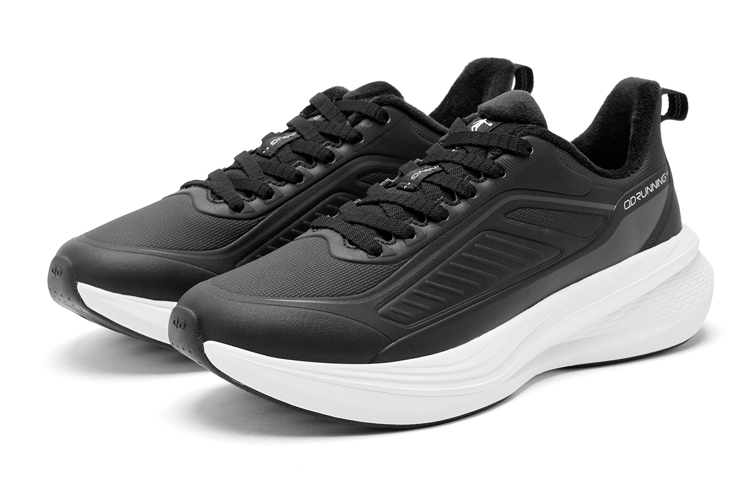 QIAODAN Rainwing 4.0 Leather Upper, Fleece Lined, Warm Cotton Shoes, Sports, Comfortable, Versatile