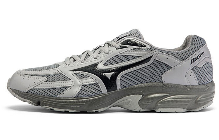 Mizuno Spark Cn lightweight low-top Y2K retro running shoes for men and women, gray and black