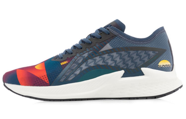 Li Ning Cushioning Support Rebound Low top Running Shoes Men’s Deep Duck Aqua Blue