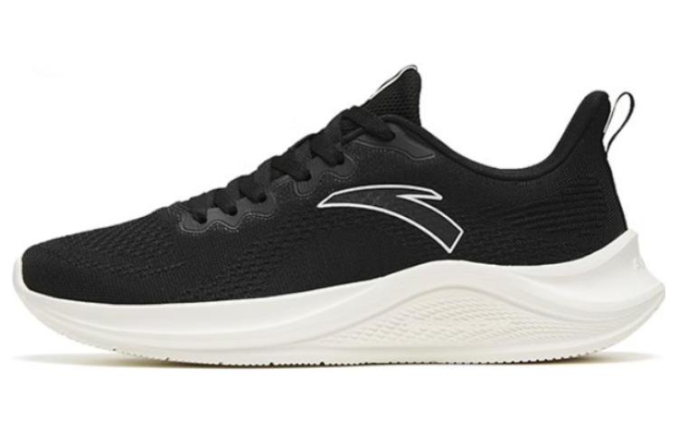 Anta Flyknit Wander Slip Resistant, Abrasion Resistant, Lightweight Low top Sprint Running Shoes Women’s Black White