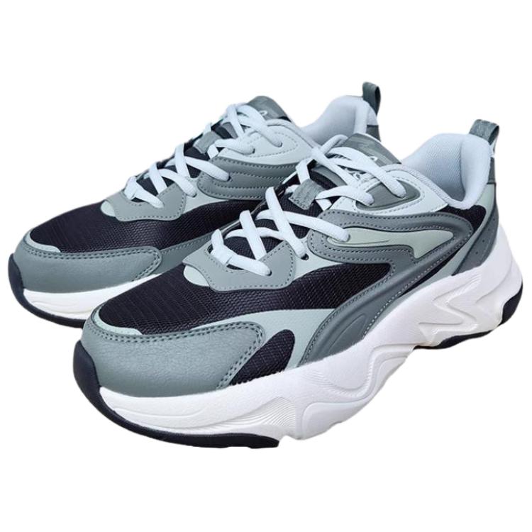 Erke Breathable Lightweight Breathable And Lightweight Low top Casual Running Shoes Men’s Jet Black Gray Stone Green