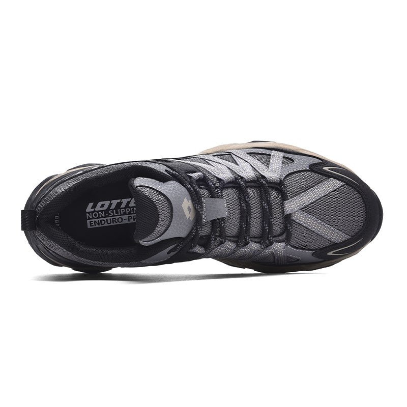 LOTTO Cushioning Slip Resistant Abrasion Resistant Low top Outdoor Shoes Men’s Dark Gray