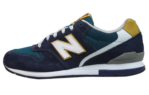 New Balance NB 996 Vintage Textile, Artificial Leather Low top Running Shoes Unisex Blue Green