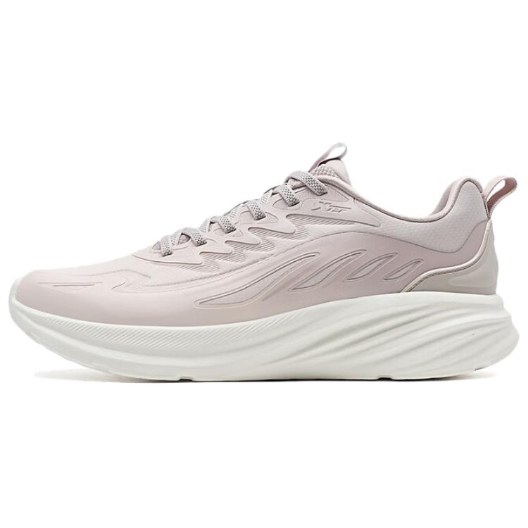 XTEP Cushioning Coverage Lightweight Low top Casual Running Shoes Women’s Pure Pink Silent Gray