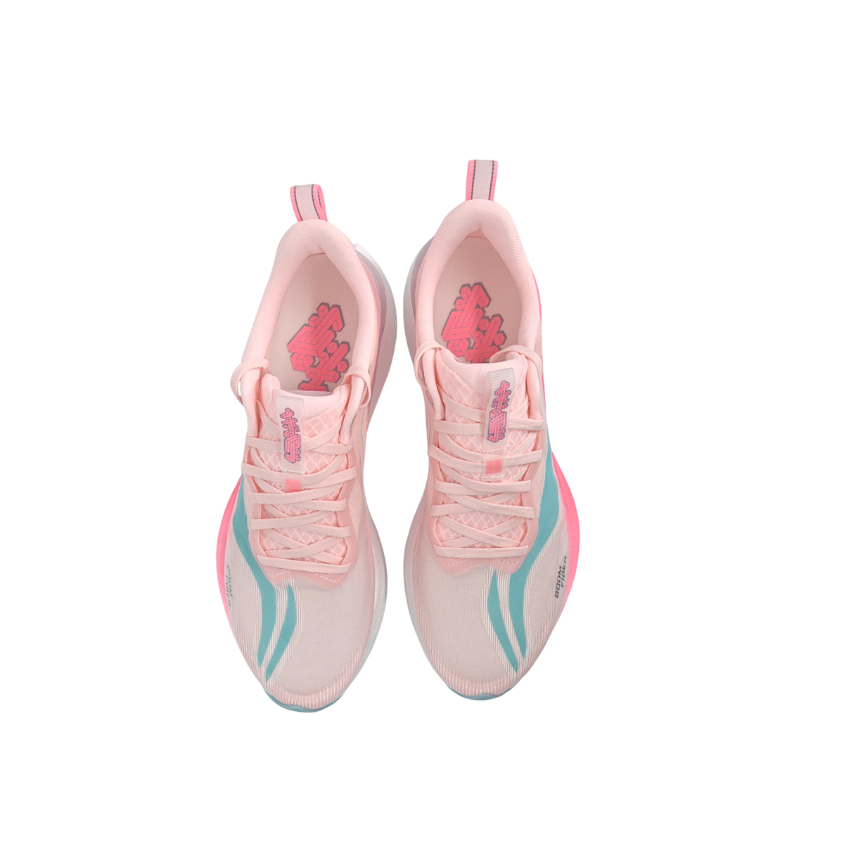Li Ning Red Hare 8PRO Cushioning Slip Resistant Abrasion Resistant Low top Casual Running Shoes Unisex Pink Blue