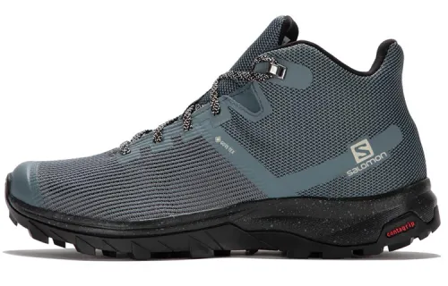 SALOMON Outdoor Shoes Women's Mid Top Gray/Blue