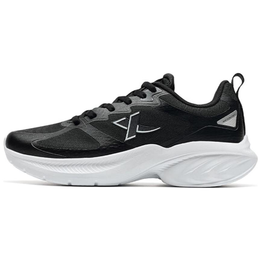 XTEP Comfortable And Trendy Slip Resistant Abrasion Resistant Low top Running Shoes Men’s Black White