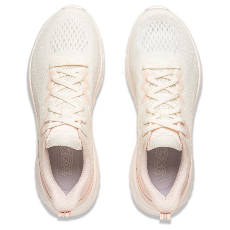 Li Ning Easy Fit Fle Textile, TPU Low top Casual Long Distance Running Sprint Running Shoes Women’s White Orange