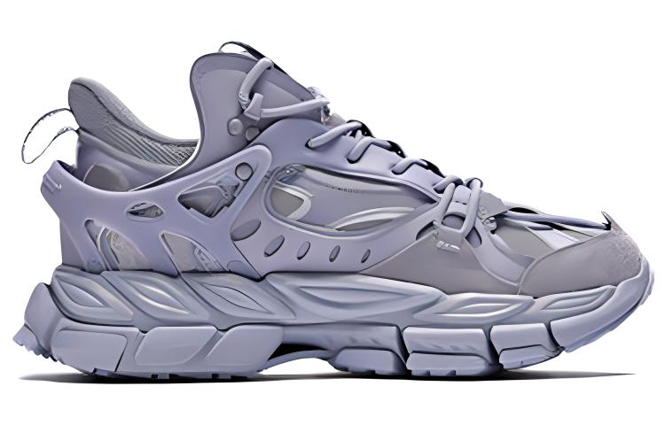 361° Versatile Mesh Cushioning Slip Resistant Low top Running Shoes Women’s Gray Purple