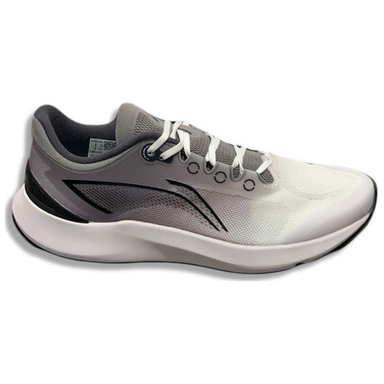 Li Ning Cushioning, Wear Resistant Low top Running Shoes Men’s White Gray