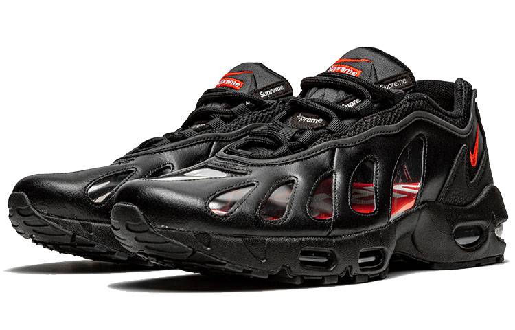 Мужские кроссовки Supreme x Nike Air Max 96 (черный) — фото 2