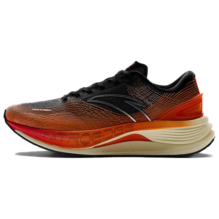 Anta Cushioning, Wear Resistant Low top Running Shoes Men’s Black Orange