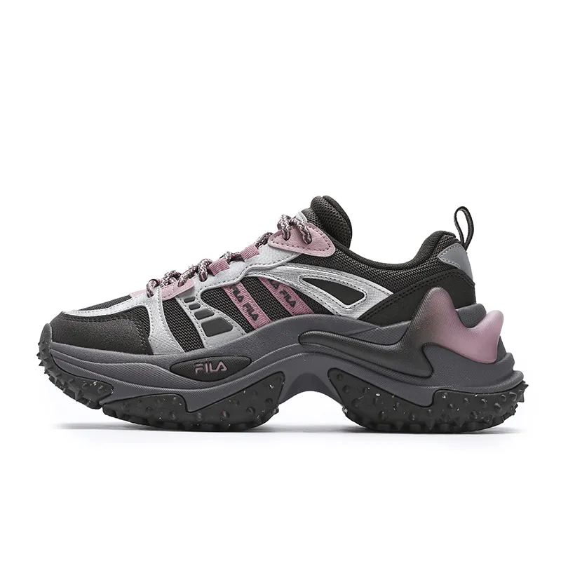 FILA SOFIA 3 Abrasion Resistant Coverage Low top Chunky Sneakers Women's Jasper Black/Silverware Gray