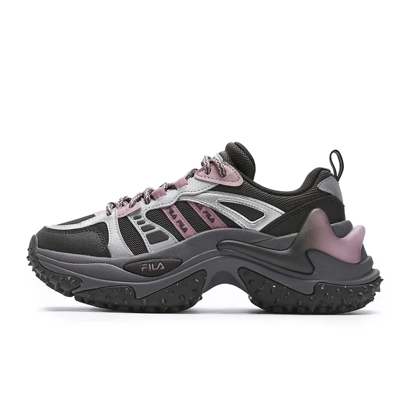 FILA SOFIA 3 Abrasion Resistant Coverage Low top Chunky Sneakers Women's Jasper Black/Silverware Gray