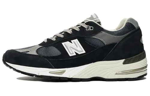 New Balance NB 991 991 Retro Fabric Leather Anti-Slip Wear-Resistant Low-top Casual Urban Commuting Running Shoes Men's Navy Blue British Made