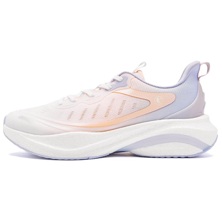 QIAODAN Slip Resistant Abrasion Resistant Low top Casual Running Shoes Women’s White Purple