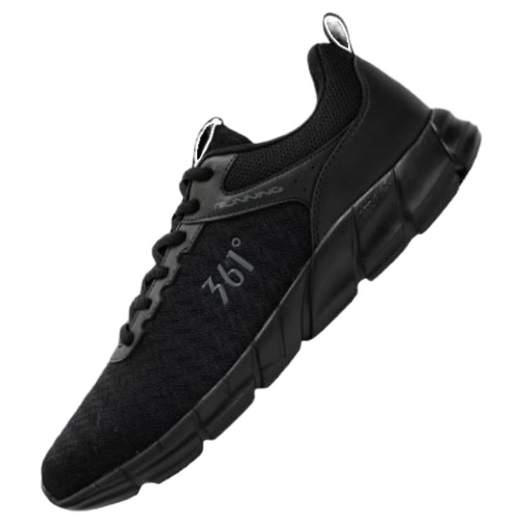 361° Slip Resistant Abrasion Resistant Low top Casual Running Shoes Men’s Obsidian Black