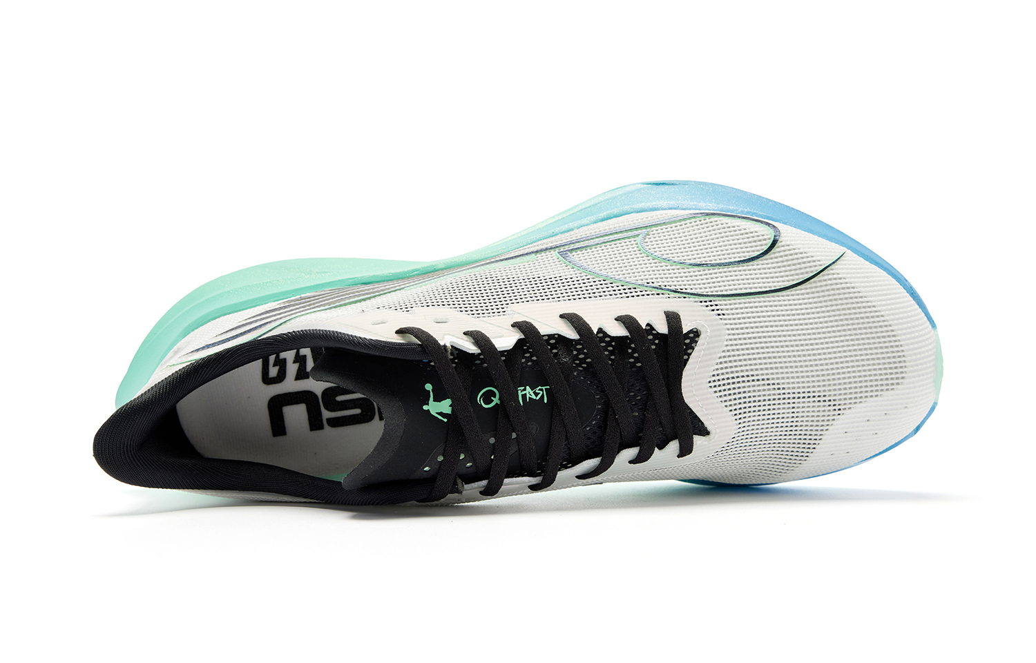 QIAODAN Flying Speed 3 PRO Running Shoes Men’s Low Top Jordan White Smart Green
