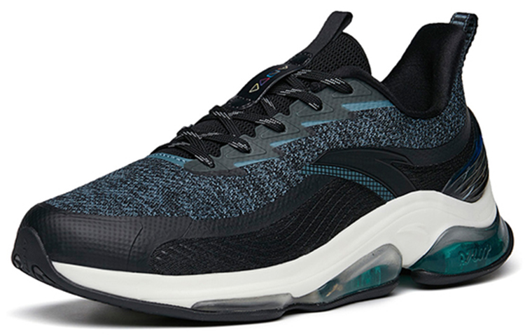 Anta Cushioning Slip Resistant Abrasion Resistant Cushioning Low top Running Shoes Men’s Black Green