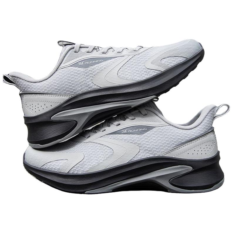 361° Peak Tooth Slip Resistant Abrasion Resistant Low top Casual Running Shoes Men’s Gray