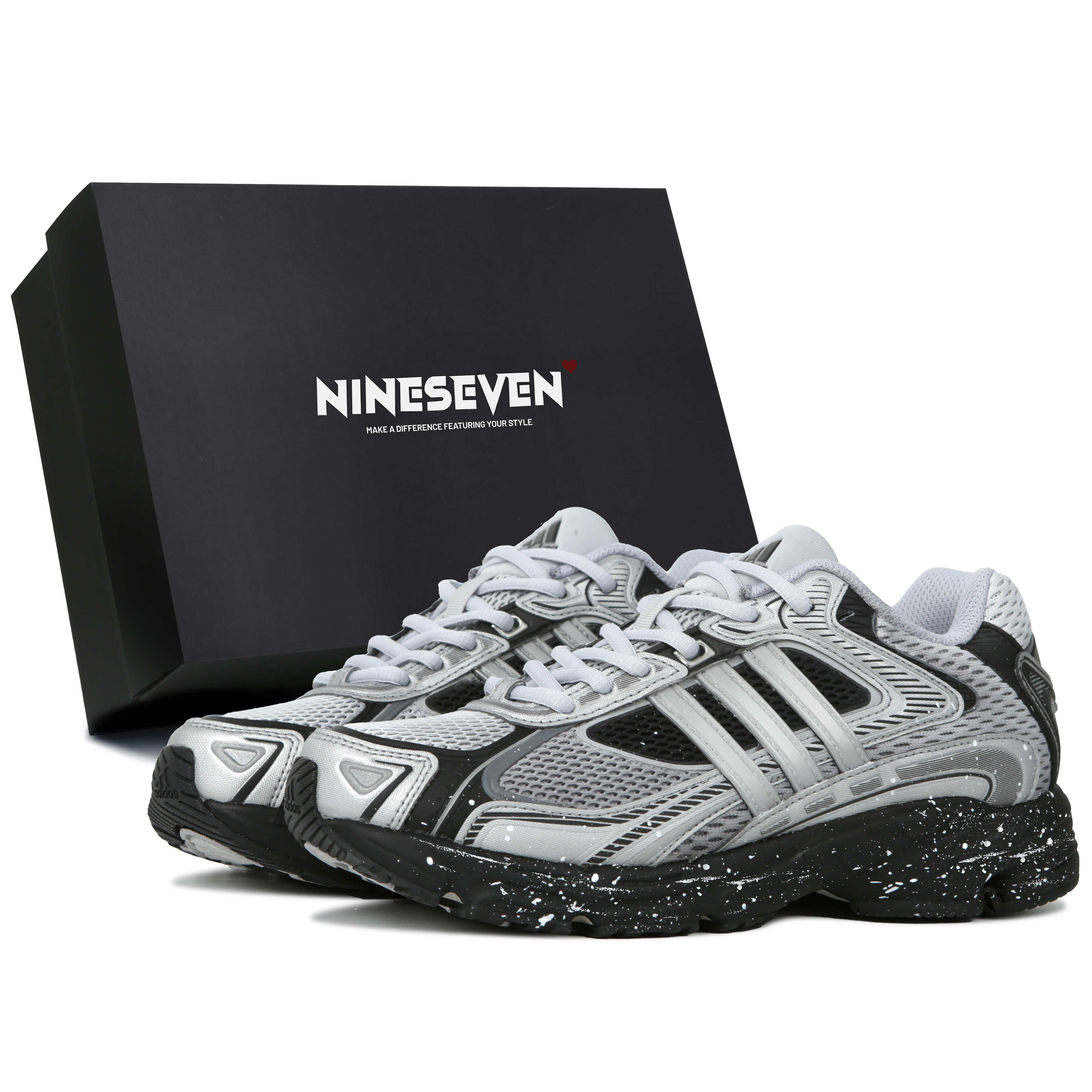 Adidas Originals Response Cl Cushioning Breathable Low top Running Shoes Unisex Silver Black