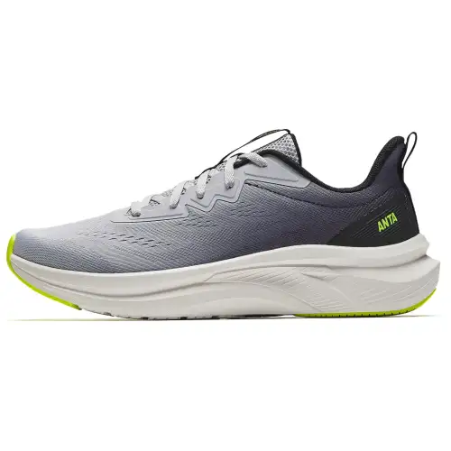 Anta Youchuan Slip Resistant, Abrasion Resistant, Breathable Low top Casual Running Shoes Men's Gray Black