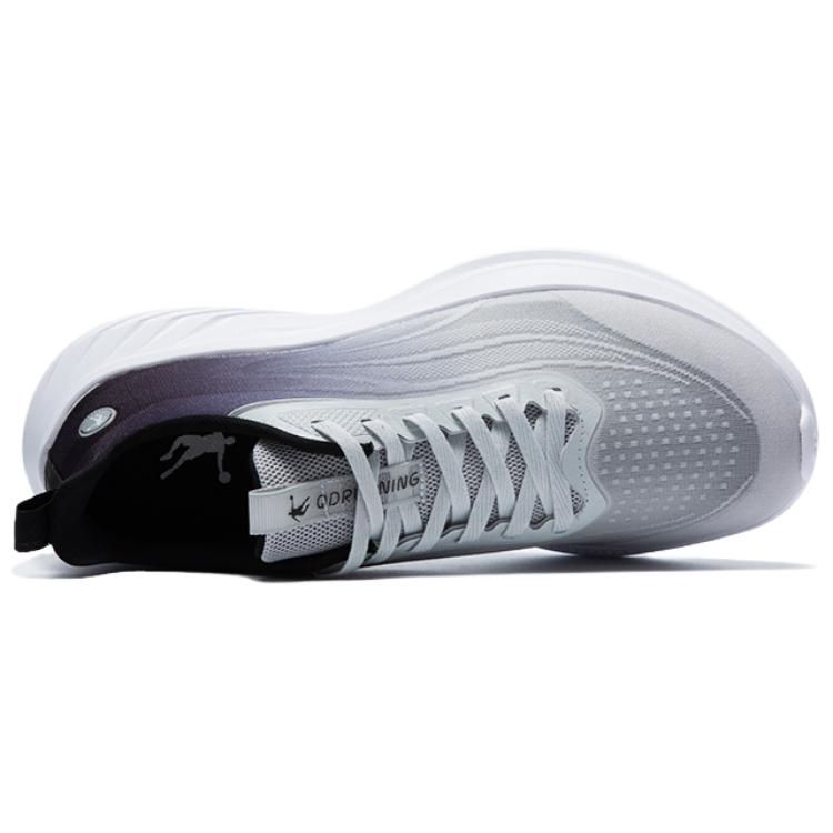 QIAODAN Light Speed 5.0LITE Cushioning Breathable Lightweight Low top Casual Running Shoes Men’s Gray Black