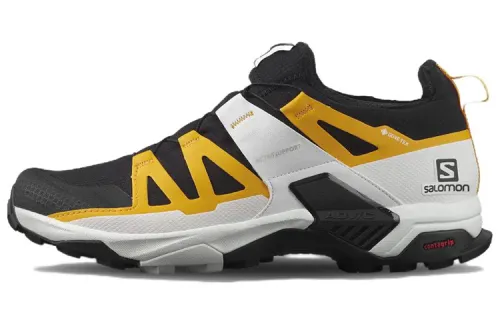 SALOMON Outdoor Shoes Men's Low Top Black/Yellow/White