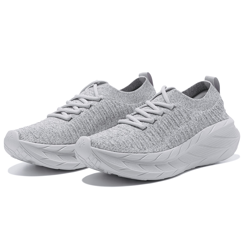 BMAI Wanderer Cushioning Breathable Coverage Lightweight Low top Casual City Commuting Running Shoes Men’s Gray