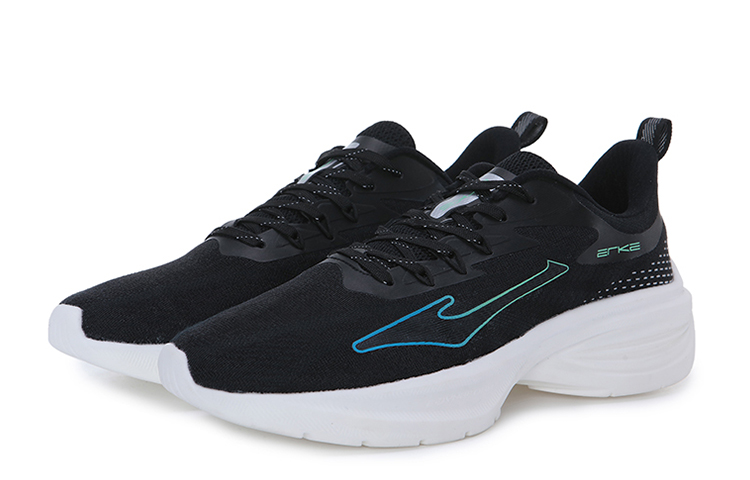 Erke Low top Running Shoes Men’s Jet Black Arctic Green