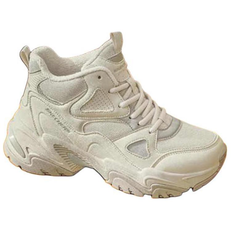 Skechers DLITES Breathable And Resilient High top Running Shoes Women’s Beige