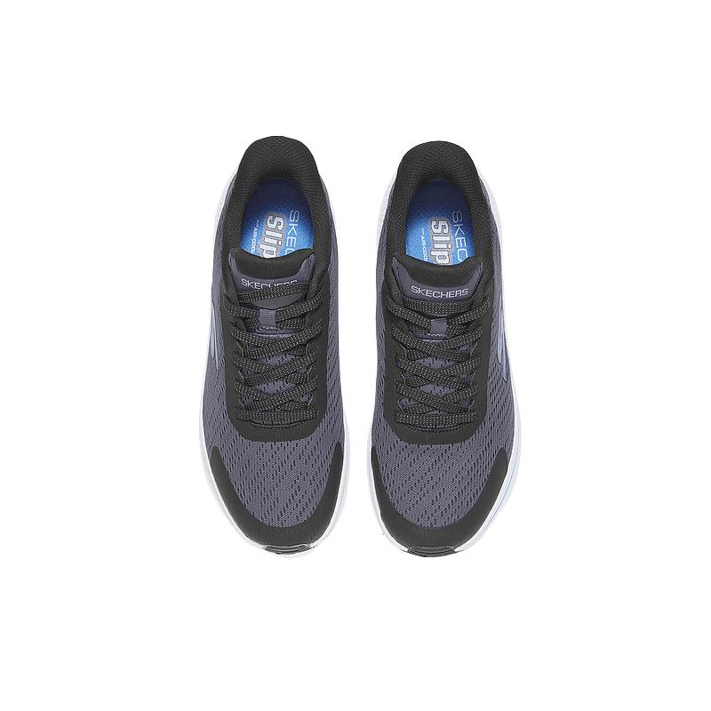 Skechers MEN’S GO Abrasion Resistant Breathable Low top Running Shoes Men’s Gray Black