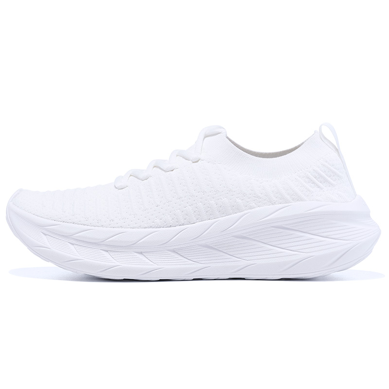 BMAI Wanderer Cushioning Breathable Lightweight Low top Casual City Commuting Running Shoes Men’s White